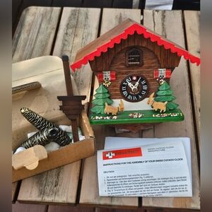 Lötscher Swiss Cuckoo Clock Goats At Play Miller’s Chalet Style Vintage Untested